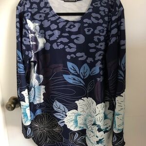 Floral Long Sleeve Women's Top
